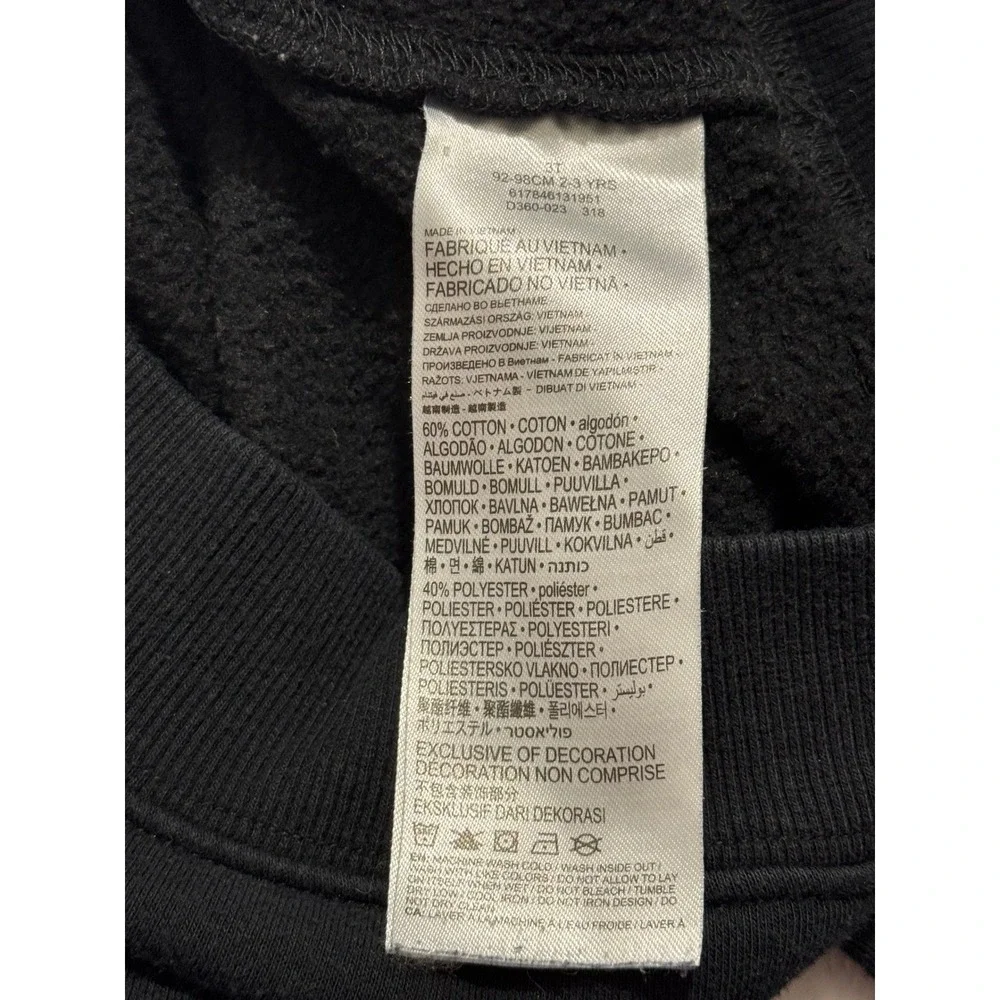 Levis x Peanuts‎ Snoopy Flying Ace Black Sweatshirt Kids Size 3T 917846131951
